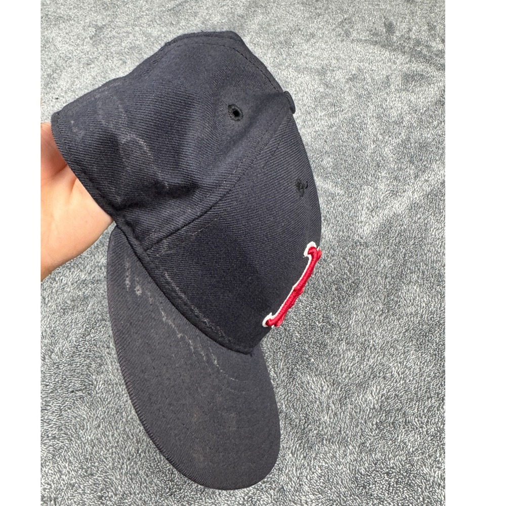 New Era 59FIFTY Boston Red Sox‎ Fitted Hat Navy Blue MLB Baseball Cap Size 6 3/4 - Picture 4 of 8